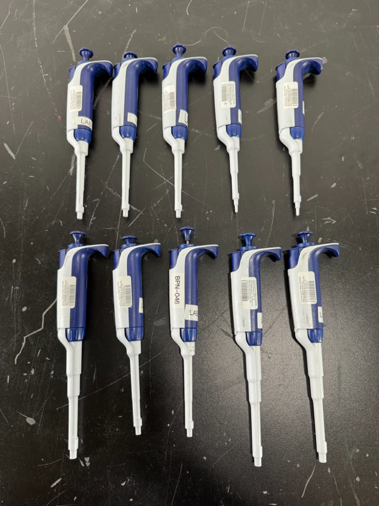 Image of Rainin Pipet-Lite XLS Single Channel Pipettes - Quantity 10